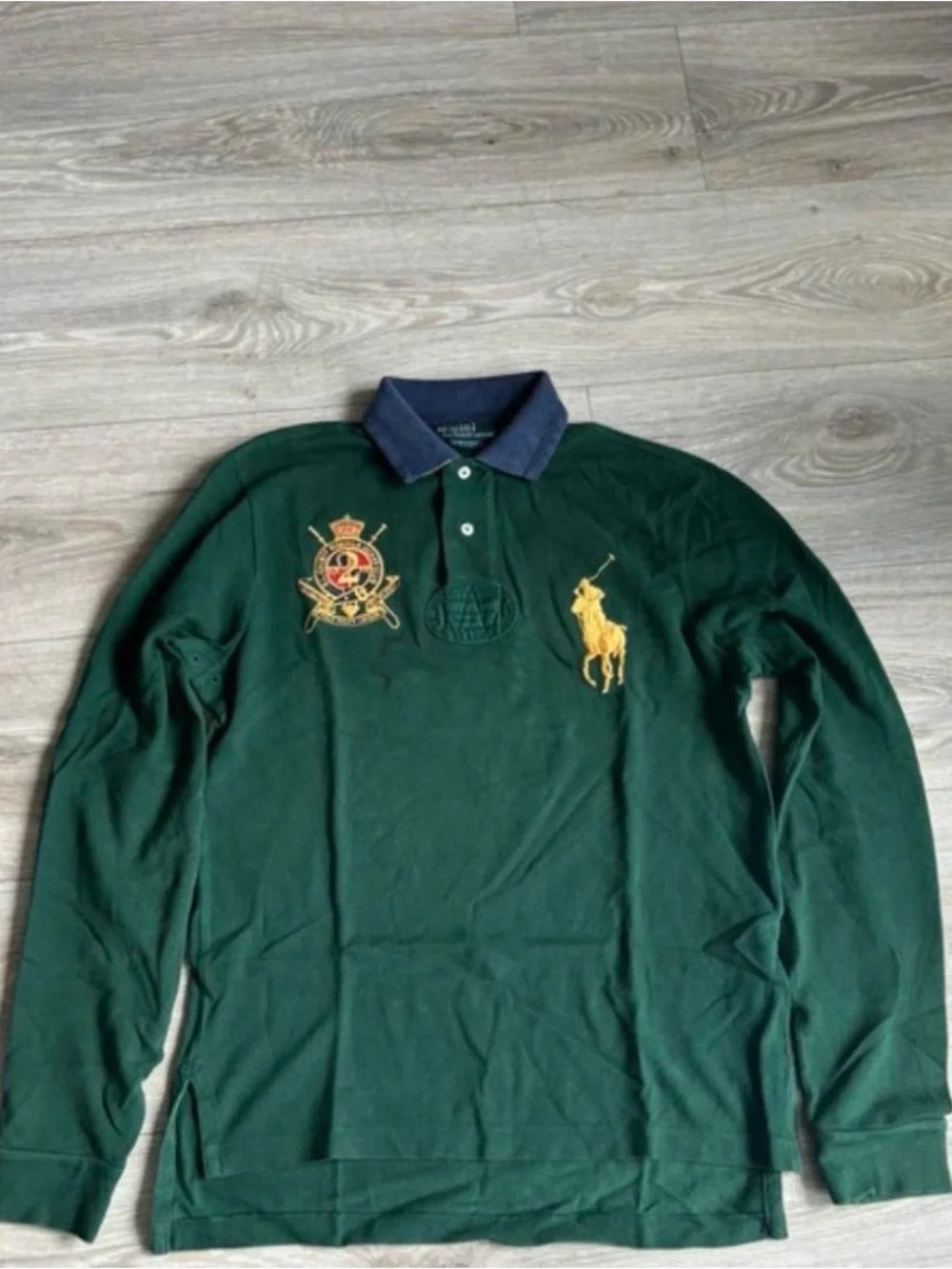 Polo Ralph Lauren Green Jockey/Rugby Shirt Long-Sleeve
